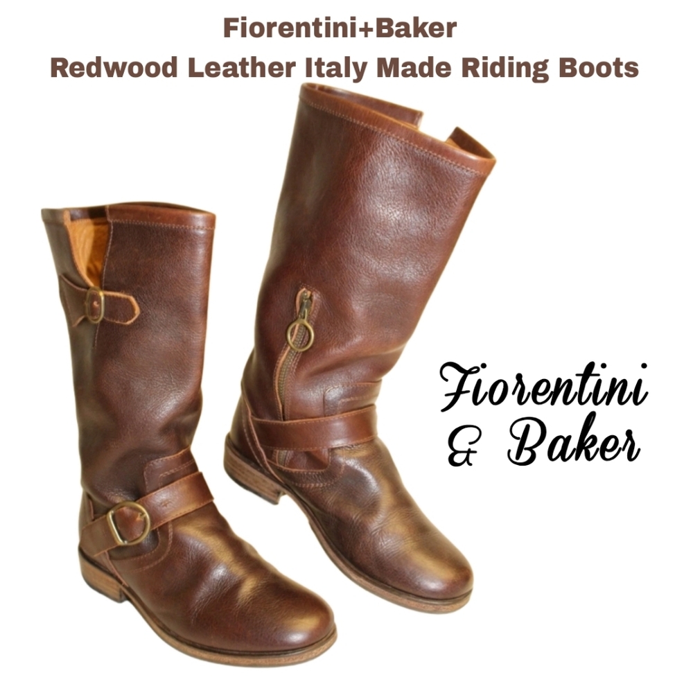 Sale❗️Fiorentini+Baker 6 36 Redwood Leather Tall Italy Made Riding Boots